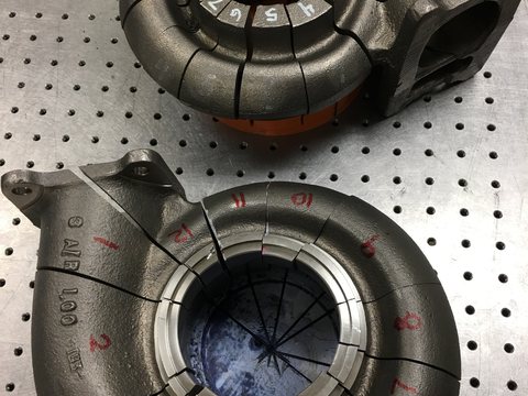 Double Volute Turbine Housing — view 1