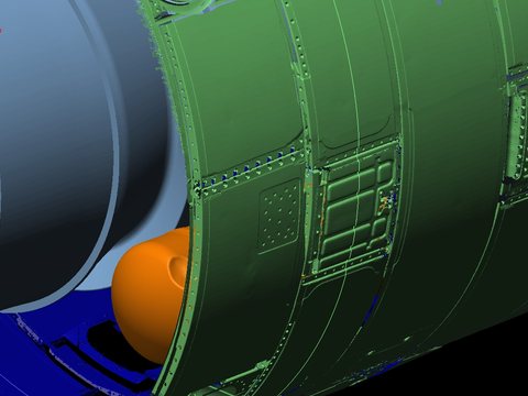 Jt 9 D Scan Alignment Cowling Panels Radius Measurement At Oil Tank — view 1