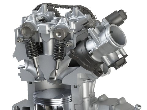 Ktm Duke 390 2014 Engine — view 1