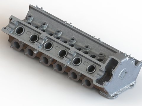 Maserati Straight Six Cylinder Head — view 6