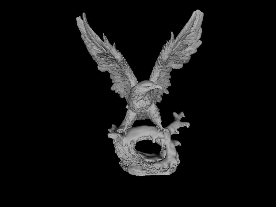 Meshlab Eagle Sculpture