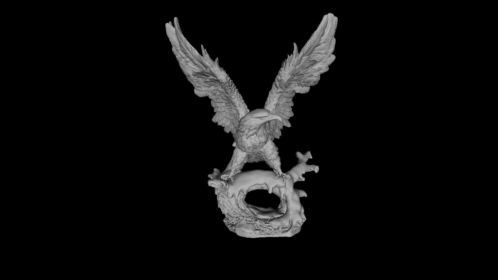Meshlab Eagle Sculpture