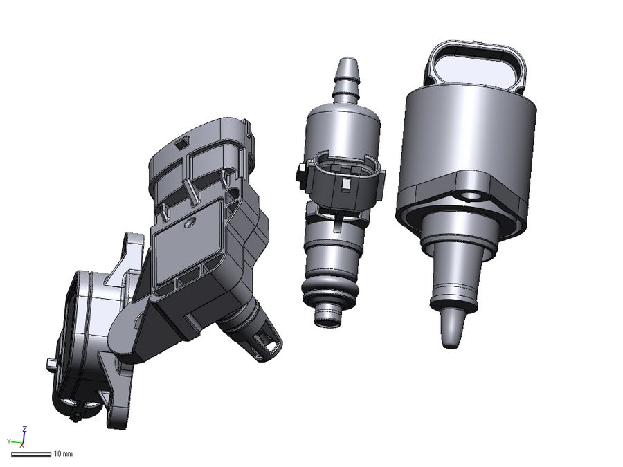 Throtle Body Sensors And Injector