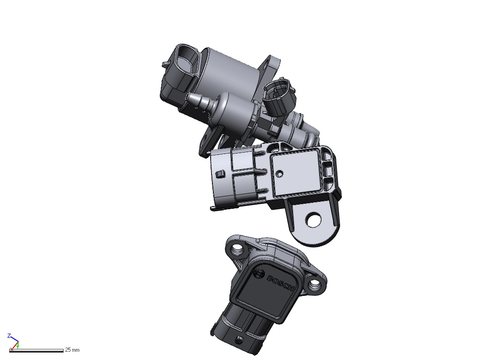 Throtle Body Sensors And Injector — view 2