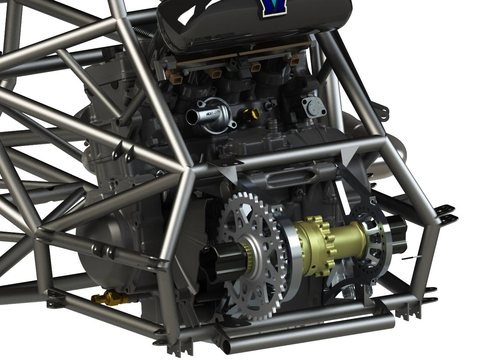 Yamaha R 6 2008 Engine — view 1